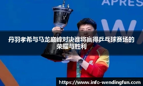 丹羽孝希与马龙巅峰对决谁将赢得乒乓球赛场的荣耀与胜利